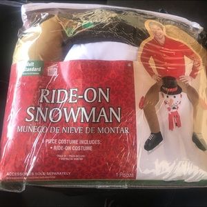 Ride on snowman costume